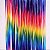 Cortina Plástica Fios Colorida Arco Iris 2x1 Metros - CCS Decorações - Imagem 1