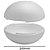 Bola de Isopor Oca Bipartida 300mm com 1 Unidade - Styroform - Imagem 1