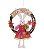 Guirlanda de Páscoa Coelha com Vestido Rosa e Flor 35x45cm - Coleção Jujuba - Ref 1320846 Páscoa Cromus - Imagem 1