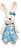 Mini Coelha de Pelúcia Florido Azul 22cm - Coleção Daisy - Ref 1013200FA Páscoa Cromus - Imagem 1