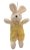 Mini Coelho de Pelúcia Xadrez Amarelo 15cm - Coleção Beijinho - Ref 1321179 Páscoa Cromus - Imagem 1