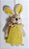 Mini Coelha de Pelúcia Vestido Poá Amarelo 14cm - Ref 1120829 Páscoa Cromus - Imagem 1