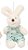Mini Coelho de Pelúcia Poá Verde 10cm - Coleção Mint - Ref 1827216MV Páscoa Cromus - Imagem 1