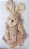 Mini Coelha de Pelúcia Roupa Rosa Poá 22cm - Ref 1820591FR Páscoa Cromus - Imagem 1