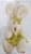Mini Coelha de Pelúcia Sentada com Vestido Verde Limão 14cm - Ref 1420069 Páscoa Cromus - Imagem 1