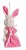 Mini Coelho de Pelúcia Sentado Segurando Bolsinha Rosa 15cm - Ref 1620945R Páscoa Cromus - Imagem 1