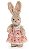 Coelha de Pelúcia Com Vestido Florido e Detalhes Crochê 30x12cm - Ref 1520558 Páscoa Cromus - Imagem 1