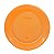 Prato Descartável de Plástico Neon Laranja 15cm com 10 Unidades - Bello - Imagem 1