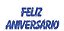 Painel Faixa Feliz Aniversário Glitter Azul 76x16cm - Ref 113006 Piffer - Imagem 1