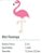 Mini Painel Decorativo Flamingo 13.5x25.5cm - Ref FM0303 Grintoy - Imagem 1