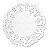 Papel Rendado Branco Redondo Doilies 25.5cm com 20 Unidades - CCS Decorações - Imagem 1