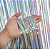 Cortina Decorativa Metalizada Holográfica Prata 1x2m - CCS Decorações - Imagem 1