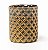 Vaso de Vidro Porta Vela Verde com Dourado Quadriculado 8.5x11cm - Home Decor - Ref 1241289 Cromus - Imagem 1