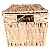 Cesta Baú de Palha Retangular com Tampa 32x24x20cm - Home Decor - Ref 1021464P Cromus - Imagem 4