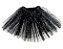 Saia de Tule Preta com Estrelas Prata Infantil - Ref 29002505 Cromus - Imagem 1