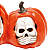 Trio de Abóboras com Caveira e Led 19x44cm - Ref 29003212 Halloween Cromus - Imagem 3