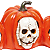 Trio de Abóboras com Caveira e Led 19x44cm - Ref 29003212 Halloween Cromus - Imagem 2