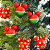 Bola de Natal Mickey Poá Vermelha e Verde 6cm com 6 Unidades Disney - Ref 1350808 Cromus - Imagem 4