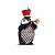 Pinguim com Roupa Xadrez Tocando Trompete Duas Mãos 30cm - Coleção Xmas Parade - Ref 1595166 Cromus - Imagem 1