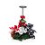 Arranjo de Mesa Porta Vela Alto Xadrez Preto e Branco 35x30x30cm - Ref 1924877 Cromus - Imagem 1