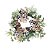 Guirlanda de Natal Decorada com Flores de Juta e Xadrez Preto e Branco 40x40cm Ref 1921752 Cromus - Imagem 1