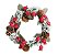 Mini Guirlanda de Natal com Pinhas e Frutas 12x12x3cm - Ref 1920104 Cromus - Imagem 1