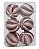 Bola de Natal Listrada Espiral Roxo e Dourado 8 cm com 6 Unidades - Ref 1020182 Cromus - Imagem 1