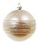 Bola de Natal Prata com Listras de Glitter 8cm Jogo com 6 Unidades - Ref 1112973 Cromus - Imagem 1