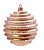 Bola de Natal Gomos Nude 8cm Jogo com 6 Unidades - Ref 1241931 Cromus - Imagem 1