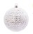 Bola de Natal Branca com Escamas Prata 8cm Jogo com 6 Un - Ref 1241952 Cromus - Imagem 1