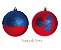 Bola de Natal Branca de Neve Vermelho e Azul 6cm Jogo com 6 Un - Ref 1350803 Cromus - Imagem 2