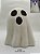 Fantasma Boo de Poliresina com Led 24x18x26cm - Halloween - Cromus - Imagem 1