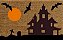 Tapete Capacho Mansão Mau Assombrada 60x40cm - Halloween - Cromus - Imagem 1