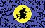 Tapete Capacho Bruxa Voando 40x60cm - Halloween - Cromus - Imagem 1