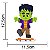 Enfeite Impresso de E.V.A Frankstein Cute - Halloween - Ref 205153 Piffer - Imagem 3