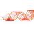 Fita Aramada de Voal Vermelho com Listras de Glitter 6,3cm x 914cm - Fitas Natalinas - Ref 1418284 Cromus - Imagem 1