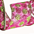 Fita Aramada de Natal Voal com Bolas de Glitter Pink e Verdes 6,3cm x 914cm - Fitas Natalinas - Ref 1213982 Cromus - Imagem 1