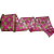Fita Aramada de Natal Voal com Bolas de Glitter Pink e Verdes 6,3cm x 914cm - Fitas Natalinas - Ref 1213982 Cromus - Imagem 4