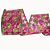 Fita Aramada de Natal Voal com Bolas de Glitter Pink e Verdes 6,3cm x 914cm - Fitas Natalinas - Ref 1213982 Cromus - Imagem 5