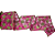 Fita Aramada de Natal Voal com Bolas de Glitter Pink e Verdes 6,3cm x 914cm - Fitas Natalinas - Ref 1213982 Cromus - Imagem 2