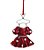 Enfeite Para Pendurar Vestido Minnie Vermelho com 1 Unidade - Natal Disney - Ref 1751470 Cromus - Imagem 1