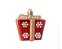 Enfeite Para Pendurar Presente Vermelho Jogo com 4 Unidades - Ref 1240276 Cromus - Imagem 1