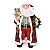 Boneco Papai Noel em Pé com Casaco Xadrez Vermelho e Verde 78cm - Coleção Noeis - Ref 1207300 Cromus - Imagem 1