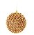 Bola de Natal Dourada Pinos 8cm Jogo com 6 Unidades - Bolas Natalinas - Ref 1416004 Cromus - Imagem 1