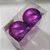Bola de Natal Lilas com Folhas em Glitter 10cm Jogo com 4Un - Bolas Natalinas - Ref 1213540 Cromus - Imagem 2