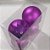 Bola de Natal Lilas com Folhas em Glitter 10cm Jogo com 4Un - Bolas Natalinas - Ref 1213540 Cromus - Imagem 4
