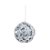 Bola de Natal Prata com Estrelas 10cm Jogo com 6Un - Bolas Natalinas - Ref 1011730 Cromus - Imagem 1