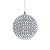 Bola de Natal com Paetê Prata 10cm Jogo com 6un - Bolas Natalinas - Ref 1510855 Cromus - Imagem 1