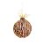 Bolas de Natal Rustica com Folhas 10cm - Bolas Natalinas - Ref 1350136 Cromus - Imagem 1
