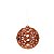 Bolas de Natal Arabesco Vazado Cobre 6cm Jogo com 8Un - Bolas Natalinas - Ref 1517814 Cromus - Imagem 1